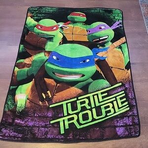 Teenage Mutant Ninja Turtles, 57" X 41" Poly Plush Blanket - Turtle Trouble